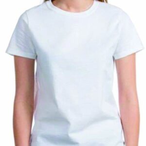 Camiseta blanca personalizada a dos caras