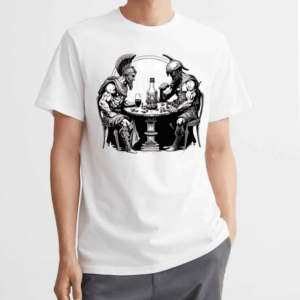 Camiseta blanca Personalizada Frontal