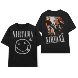 Camiseta Negra personalizada a dos caras